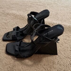 Guess Women's Black Patent Wedges